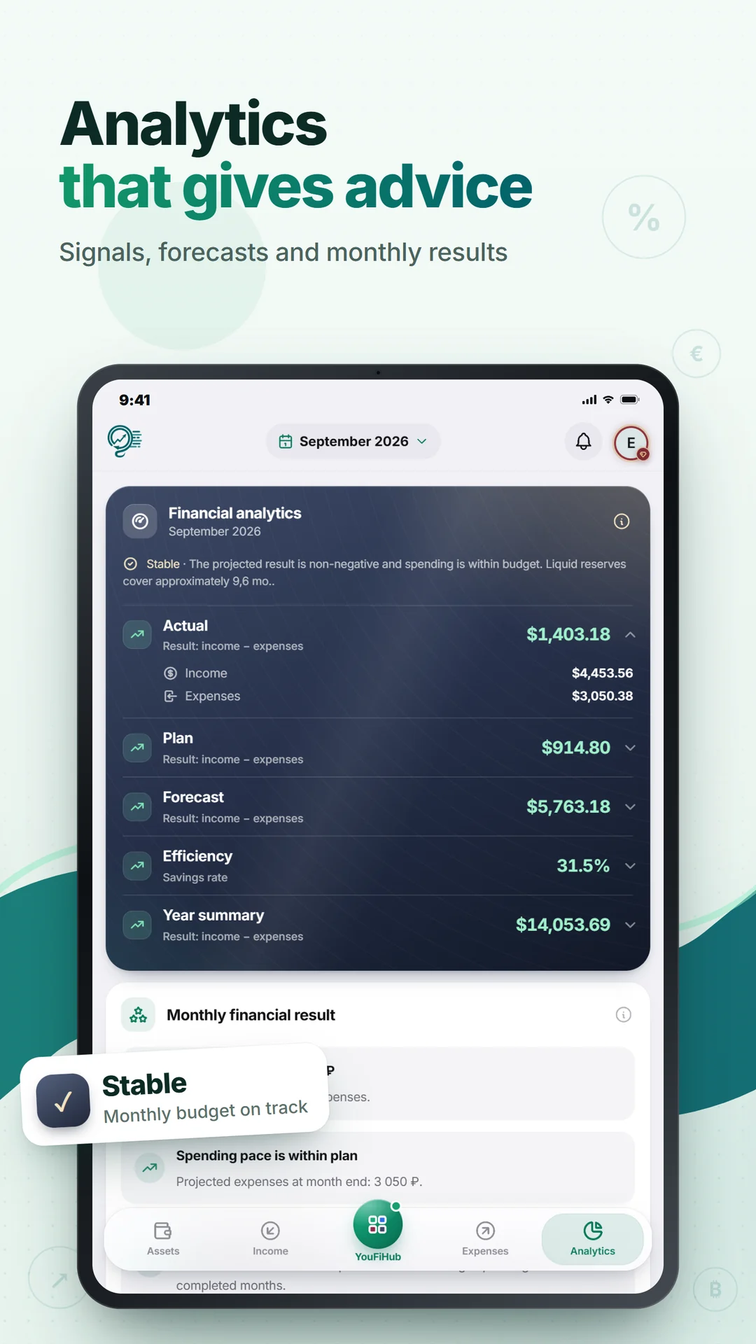 YousoroFinance — Tablet, screenshot 5